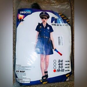 DNQCOS Kids’ Police Officer Costume | Size: L 10/12 New